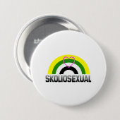 Skolioseksuele trots ronde button 7,6 cm (Voorkant /achterkant)