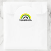 Skolioseksuele trots ronde sticker (Tas)