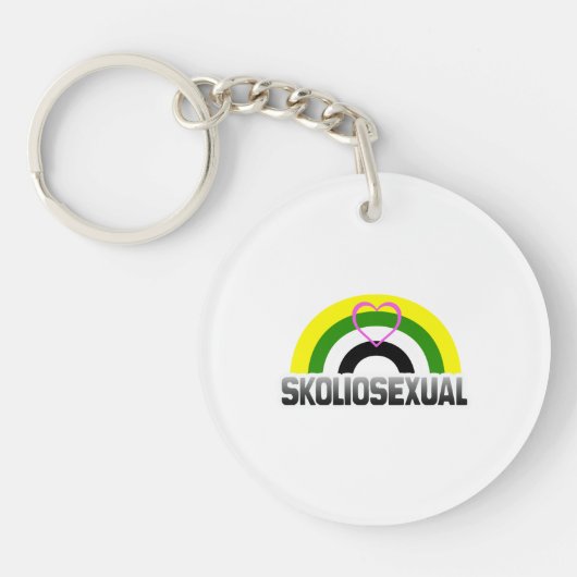 Skolioseksuele trots sleutelhanger (Voorkant)