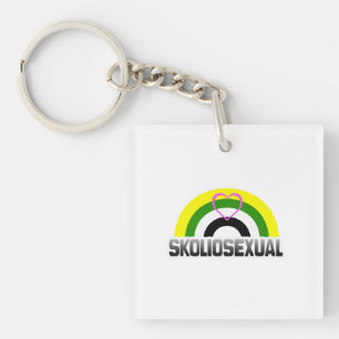 Skolioseksuele trots sleutelhanger