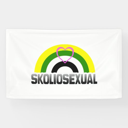 Skolioseksuele trots spandoek (Horizontaal)