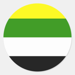 Skoliosexual Pride Flag  Ronde Sticker