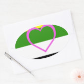 SKOLIOSEXUAL PRIDE OVALE STICKER (Envelop)