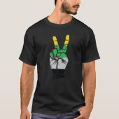 Skoliosexueel Vredesteken Pride Vlag T-shirt (Voorkant)