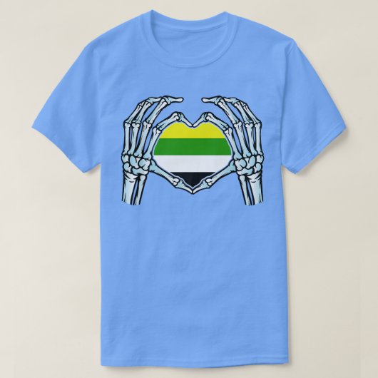 Skoliseual Gay Skeleton Nonbinary seual Identity T-shirt (Design voorkant)