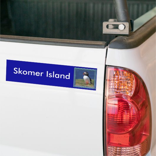 Skomer Island Puffins Bumpersticker (Op Truck)