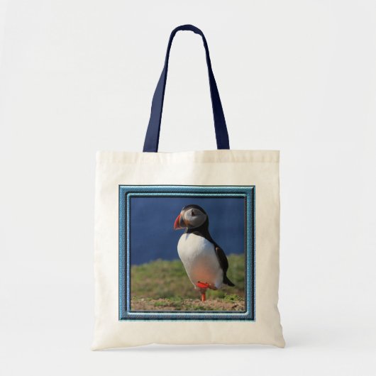 Skomer Island Puffins Tote Bag (Voorkant)