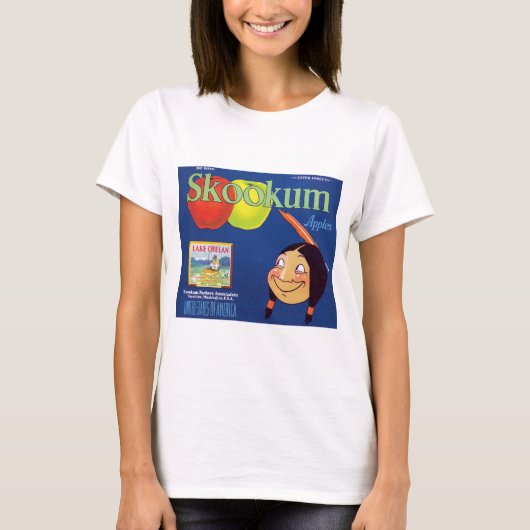 Skookum  Apples Label T-shirt (Voorkant)