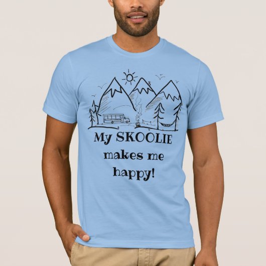 Skoolie Happy 1 T-shirt (Voorkant)