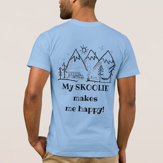 Skoolie Happy 1 T-shirt (Achterkant)