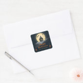 Skoopy Cat Moonlit Manor Halloween Sticker (Envelop)