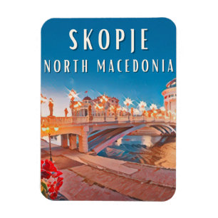 Skopje, brugstad magneet