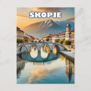 Skopje, het bloeiende hart van Noord-Macedonië Briefkaart