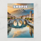 Skopje, het bloeiende hart van Noord-Macedonië Briefkaart (Voorkant)
