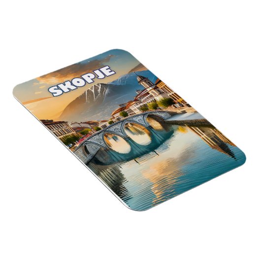 Skopje, het bloeiende hart van Noord-Macedonië Magneet (Rechterzijde)