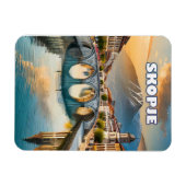 Skopje, het bloeiende hart van Noord-Macedonië Magneet (Horizontaal)