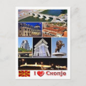 Skopje - Macedonië - Ik hou van je Briefkaart (Voorkant)