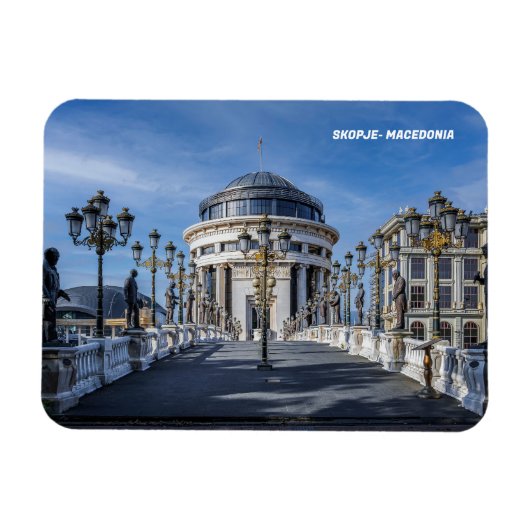SKOPJE - Macedonië Magnet Magneet (Horizontaal)