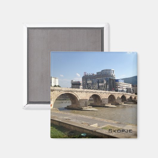 Skopje Magneet (Voorkant / Achterkant)