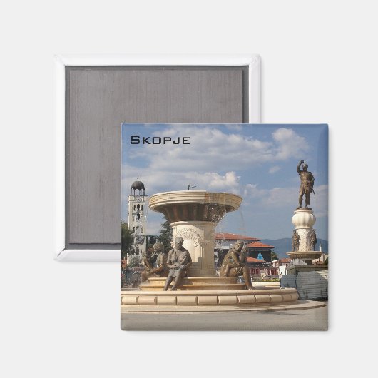 Skopje Magneet (Voorkant / Achterkant)