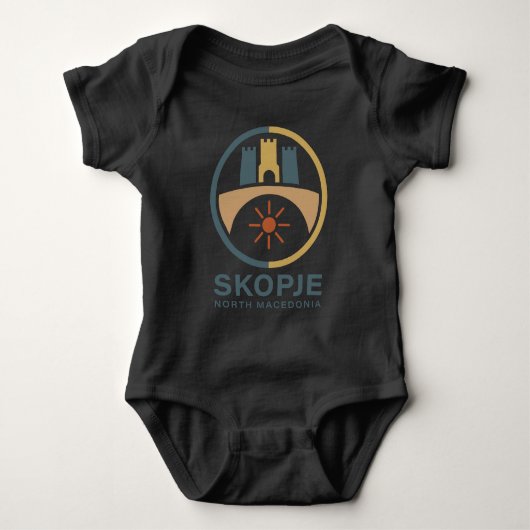 Skopje Noord-Macedonië Europa Romper (Voorkant)