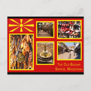 Skopje, Noord-Macedonië Old Bazaar Briefkaart