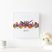 Skopje Republic of Macedonië Skyline Vierkante Klok (Huis)