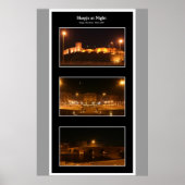 Skopje 's nachts poster (Voorkant)