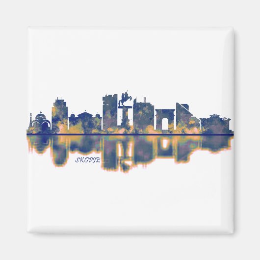 Skopje Skyline Magneet (Voorkant)