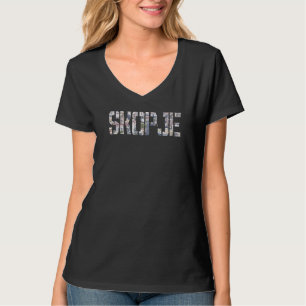 Skopje Stad Macedonië souvenir voor mannen vrouwen T-shirt