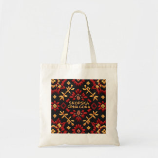 Skopska Crna Gora Borduurwerk Design Canvas tas