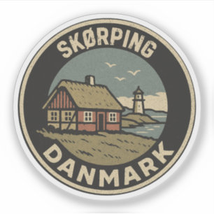 Skørping, Denemarken Danmark Sticker