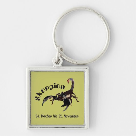 Skorpion 24. Okt. bis 22. nov. Schlüsselanhänger Sleutelhanger (Voorkant)