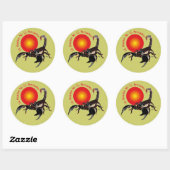 Skorpion 24. Oktober bis 22. November Aufkleber Ronde Sticker (Vel)