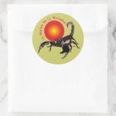 Skorpion 24. Oktober bis 22. November Aufkleber Ronde Sticker (Tas)