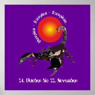Skorpion 24. Oktober bis 22. Poster november