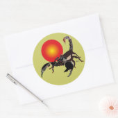 Skorpion Aufkleber Ronde Sticker (Envelop)