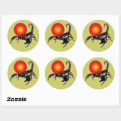 Skorpion Aufkleber Ronde Sticker (Vel)