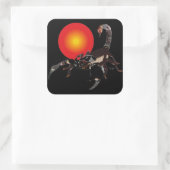 Skorpion Aufkleber Vierkante Sticker (Tas)