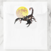 Skorpion Aufkleber Vierkante Sticker (Tas)