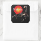 Skorpion Aufkleber Vierkante Sticker (Tas)