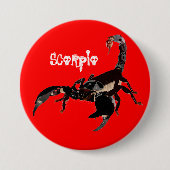 Skorpion-Buttonnen Ronde Button 7,6 Cm (Voorkant)
