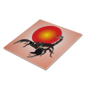 Skorpion Keramik Fotofliese Tegeltje (Zijkant)