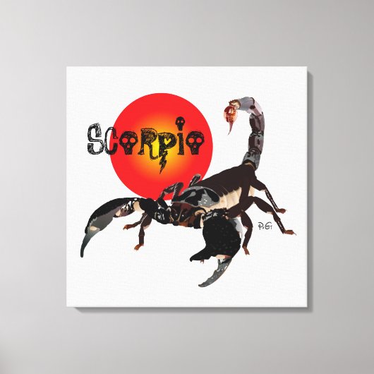 Skorpion Leinwand Canvas Afdruk (Voorkant)