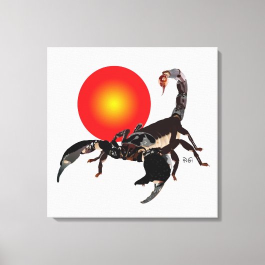 Skorpion Leinwand Canvas Afdruk (Voorkant)