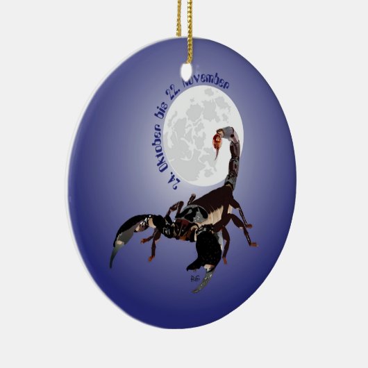 Skorpion - Sternzeichen Ornament (Rechts)