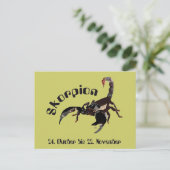 Skorpion Sternzeichen Postkarte Briefkaart (Staand voorkant)
