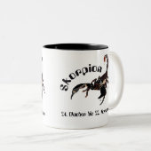 Skorpion - Sternzeichen Tasse Tweekleurige Koffiemok (Voorkant rechts)