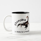 Skorpion - Sternzeichen Tasse Tweekleurige Koffiemok (Links)