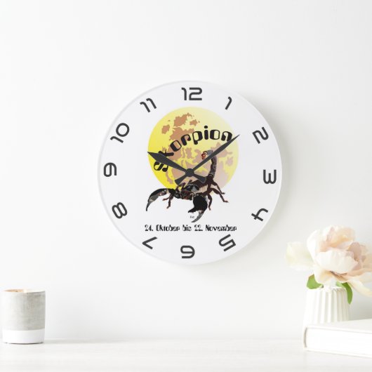 Skorpion - Sternzeichen Uhr Grote Klok (Huis)